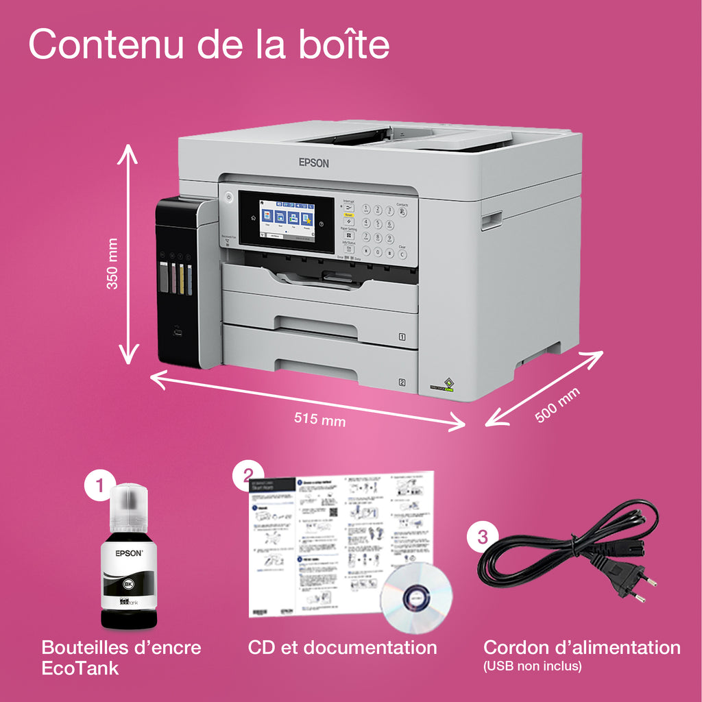Epson EcoTank Pro ET-M16685 - Imprimante A3 noir et blanc