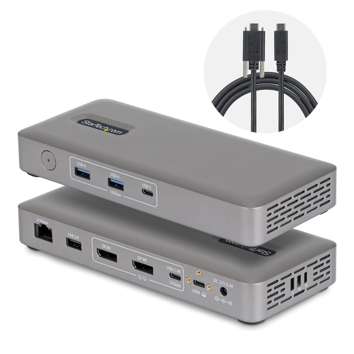 Station d'accueil USB4/Thunderbolt 4/5 - 2 écrans DP - 100W