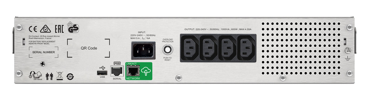 APC Smart-UPS C 1500VA LCD RM 2U 230V - Onduleur sécurisé