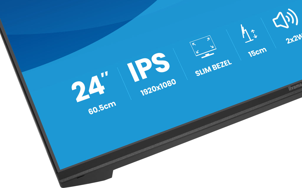 Écran LED IIYAMA 24" Full HD 120Hz - ProLite XB2491HS-B1
