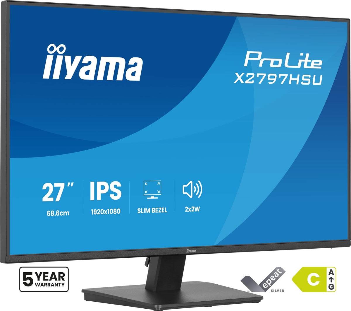 Écran LED IIYAMA 27" Full HD 120 Hz - ProLite X2797HSU-B1