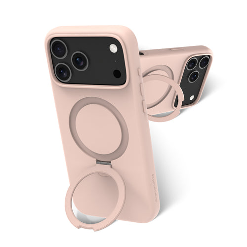 Coque de protection pour téléphone portable - coup de pied - compatibilité avec MagSafe - ICON - sable rose - pour Apple iPhone 17 Pro Max