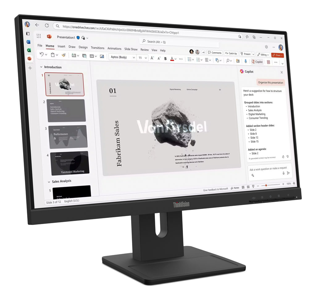 Écran LED Lenovo ThinkVision E22-40 Full HD 100Hz IPS