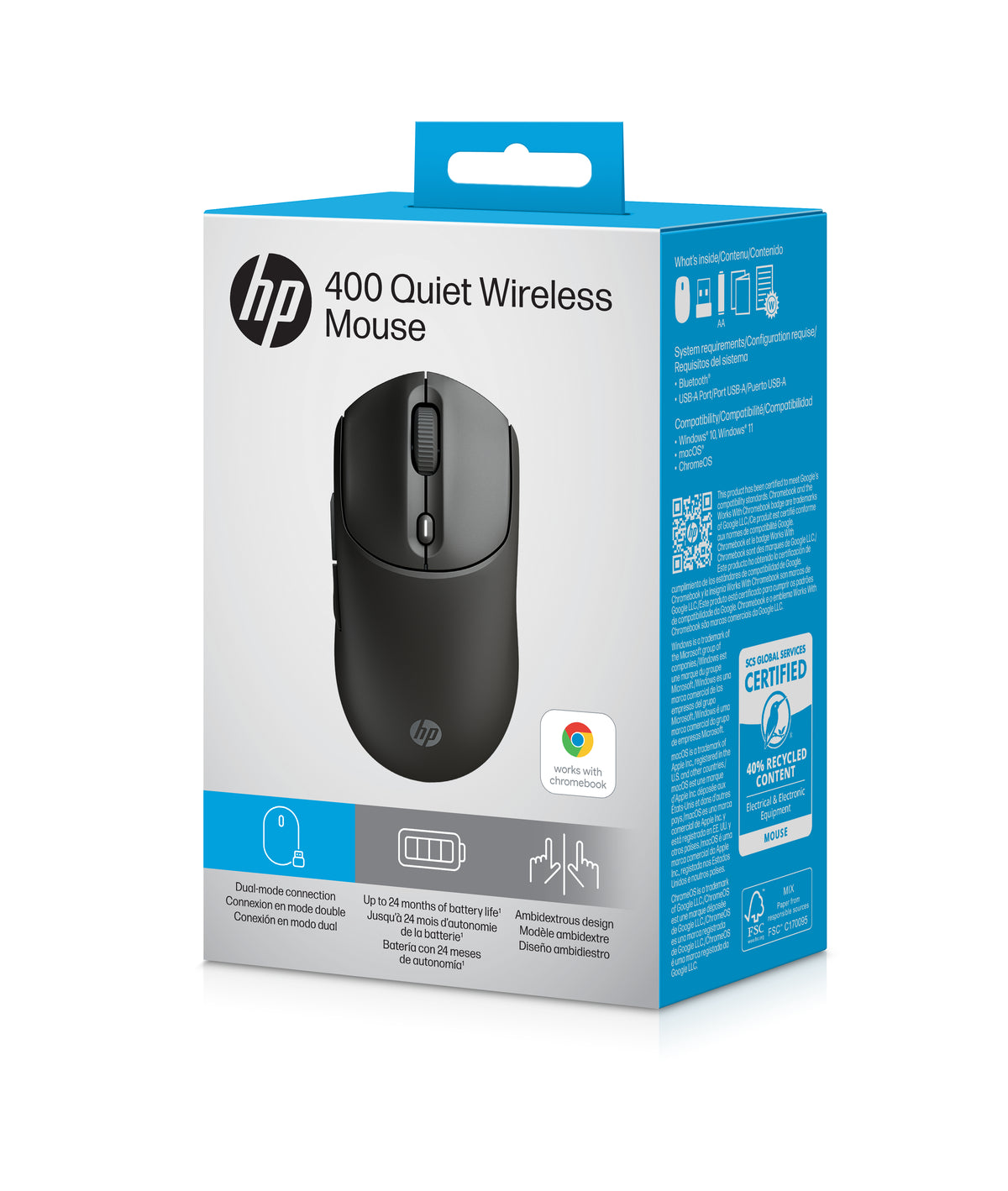 Souris sans fil HP 410 Bluetooth - Silencieuse & Économique