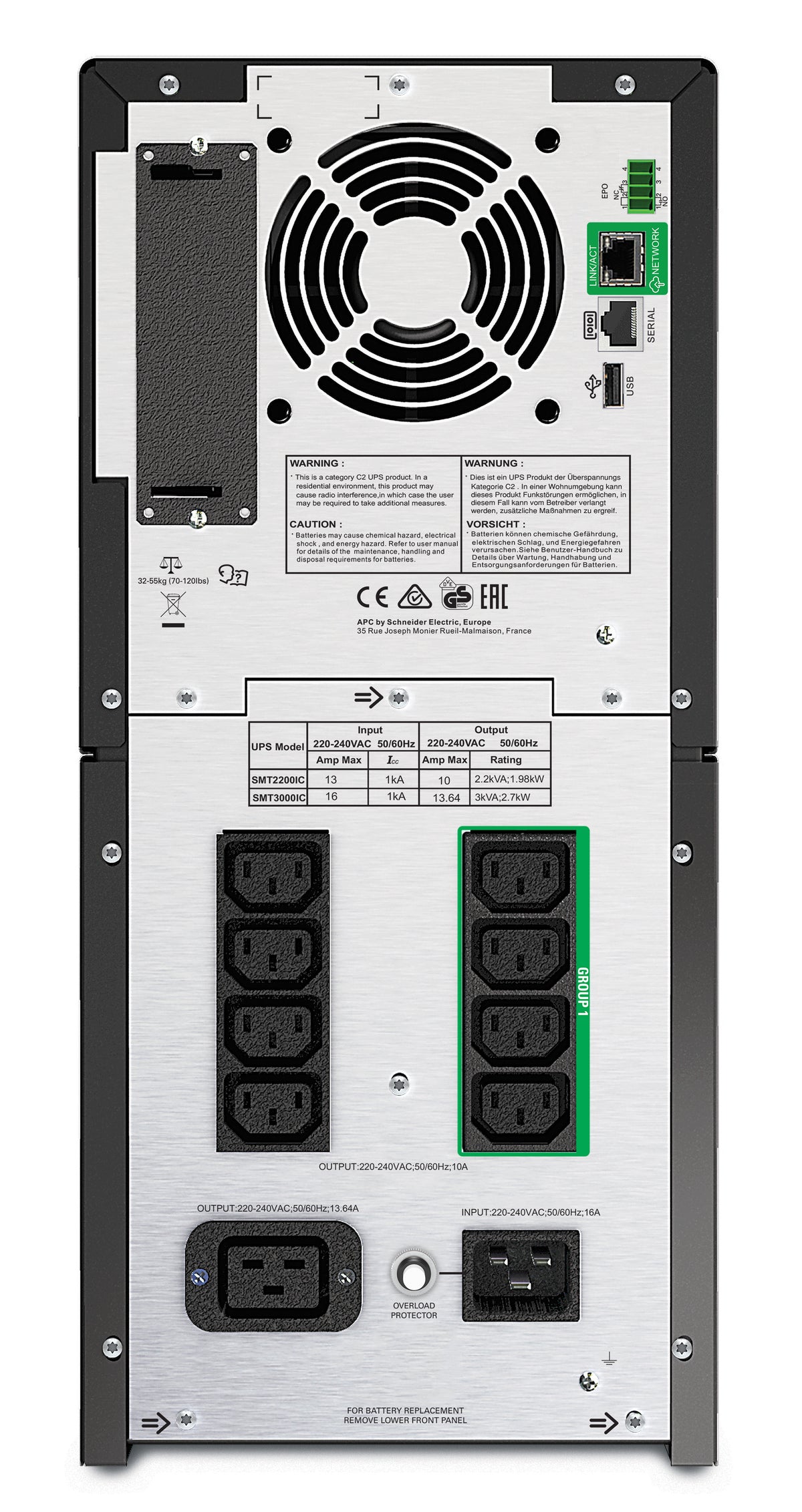 APC Smart-UPS SMT2200IC Onduleur 1980W 2200VA