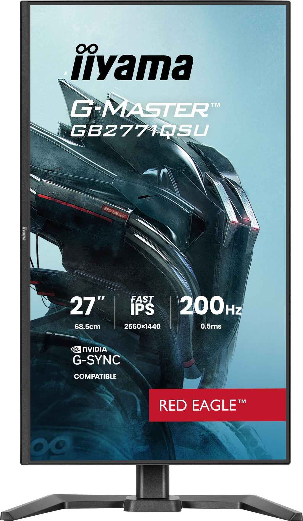 Écran gaming 27" QHD 200Hz - iiyama Red Eagle GB2771QSU-B1