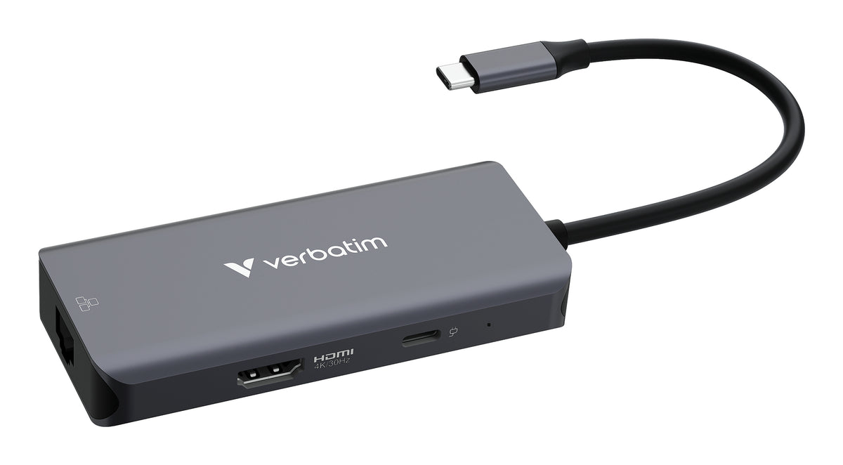 Station d'accueil USB-C Verbatim 2 écrans HDMI 1GbE