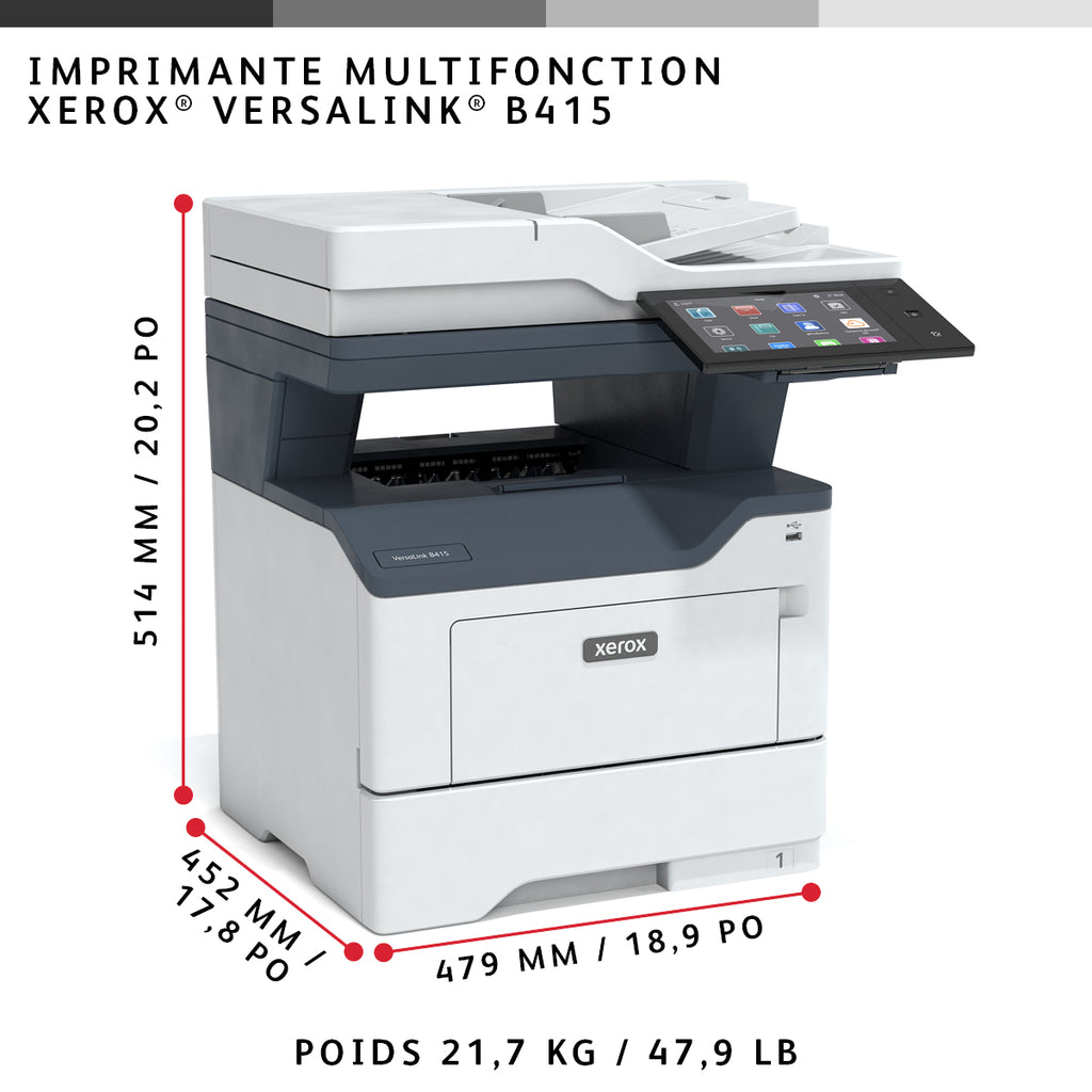 Imprimante Xerox VersaLink B415V_DN Noir & Blanc Laser