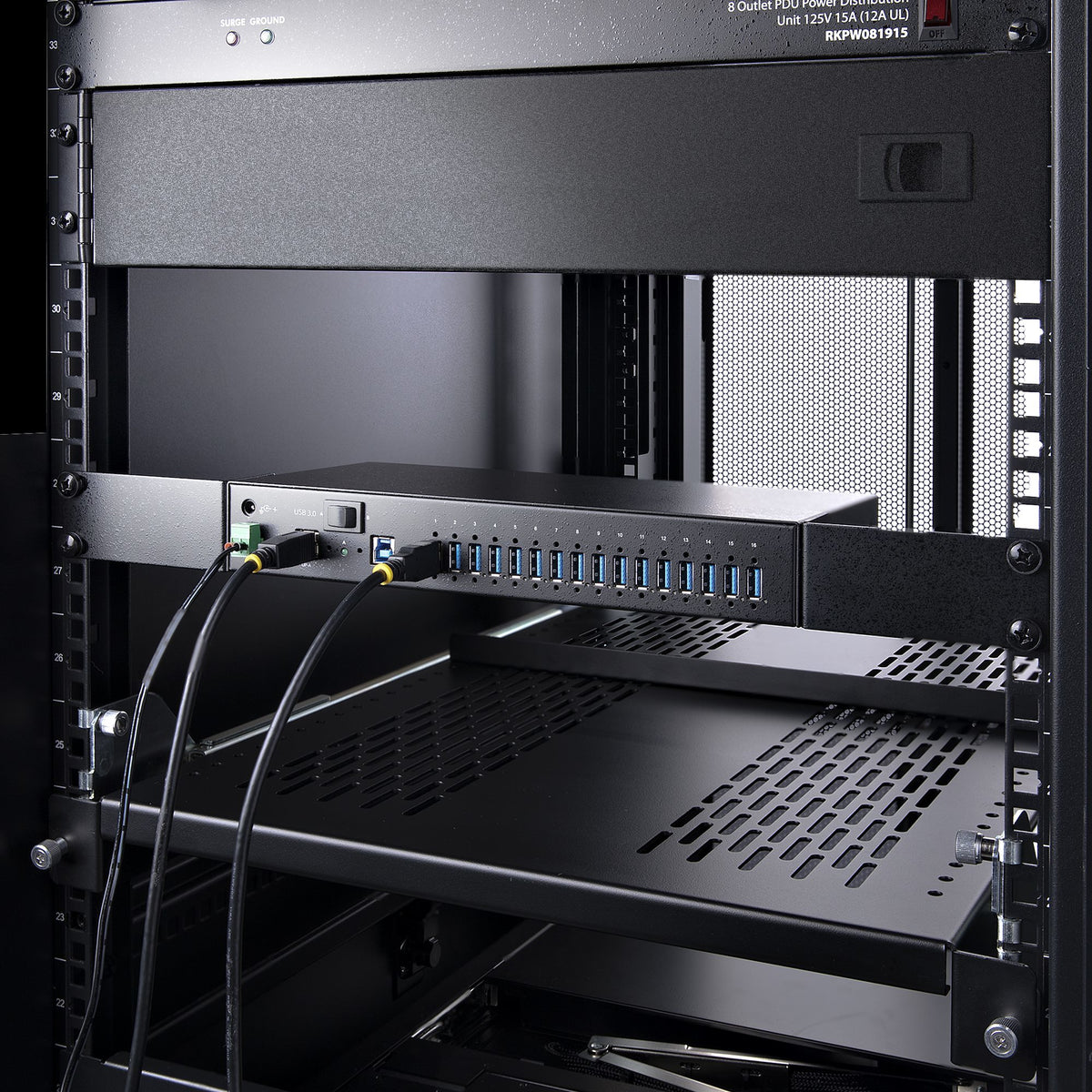 Hub USB 3.0 16 ports industriel StarTech - Montable rack/DIN