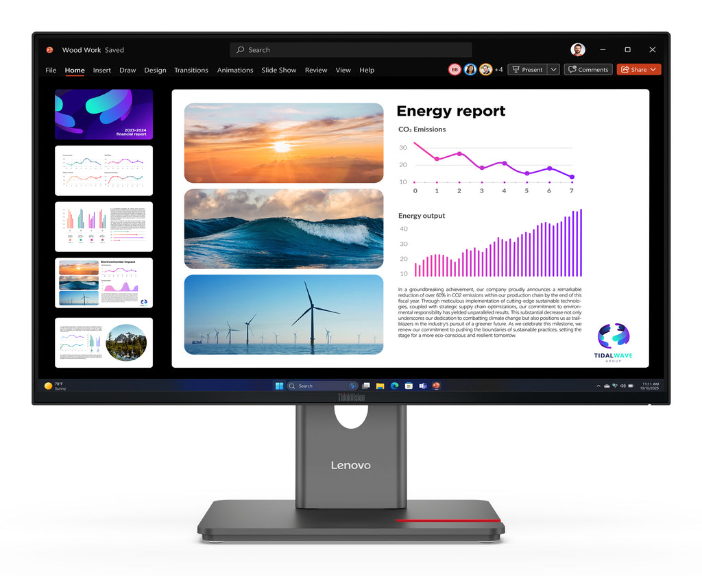 Écran LED Lenovo ThinkVision P24Q-40 24" QHD 120Hz