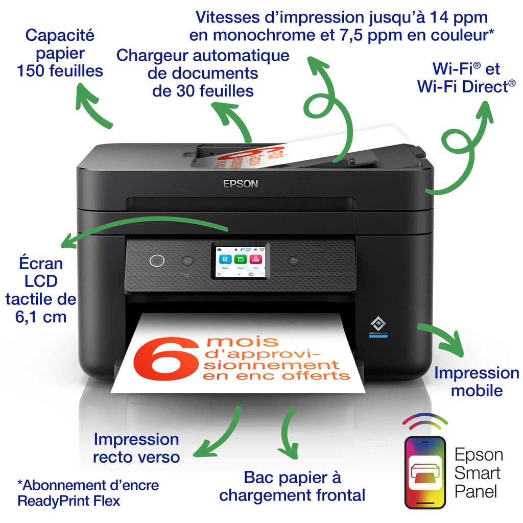 Epson WF-2960DWF imprimante multifonctions A4 couleur