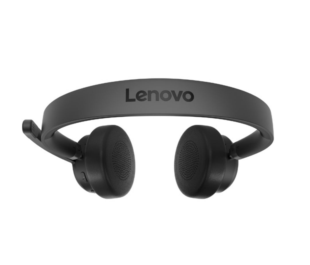 Micro-casque Lenovo Bluetooth certifié Teams - Noir