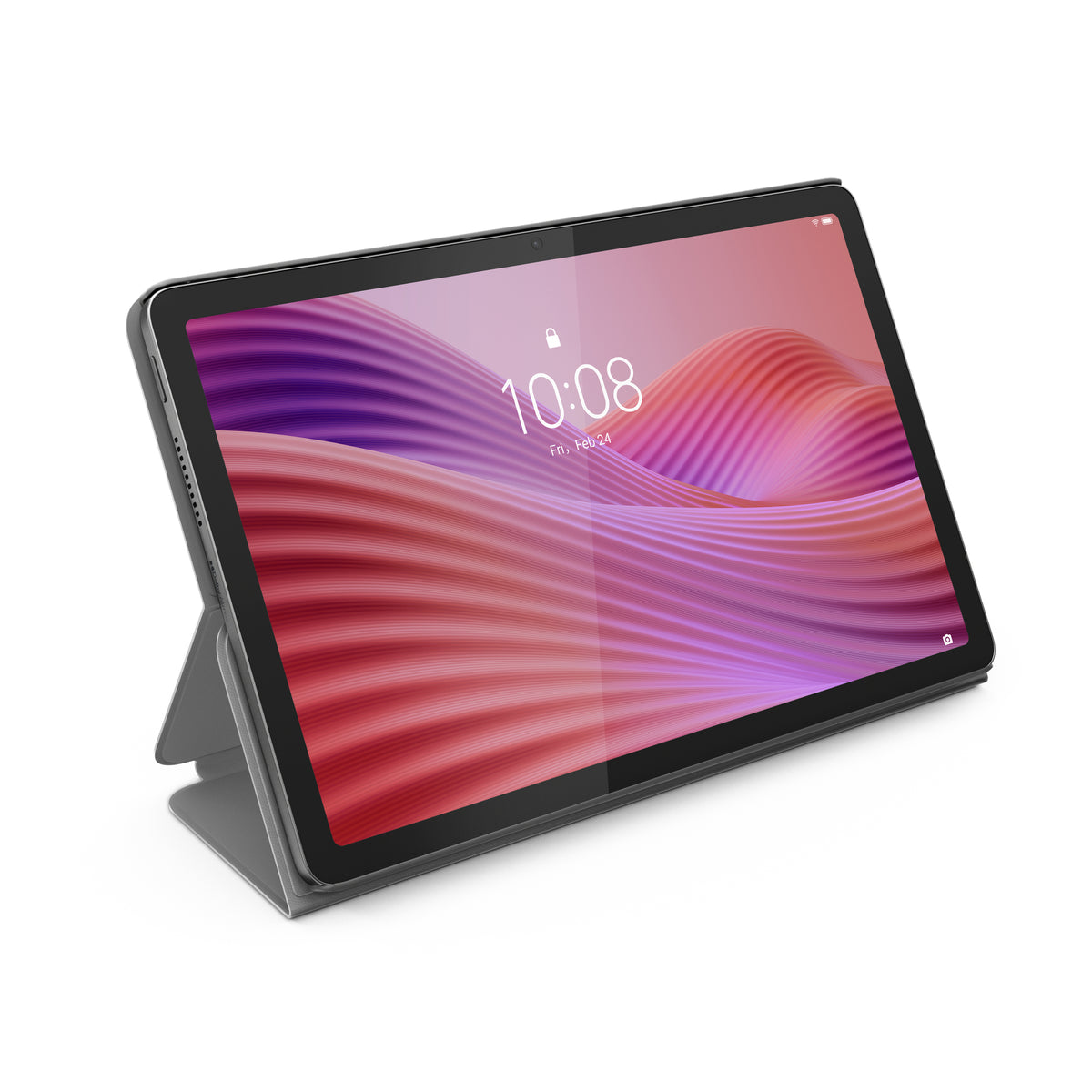 Étui rabat Lenovo gris luna pour tablette Tab