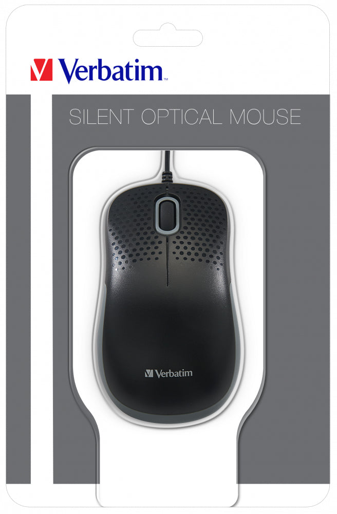 Souris filaire Verbatim Silent Optical - 3 boutons USB