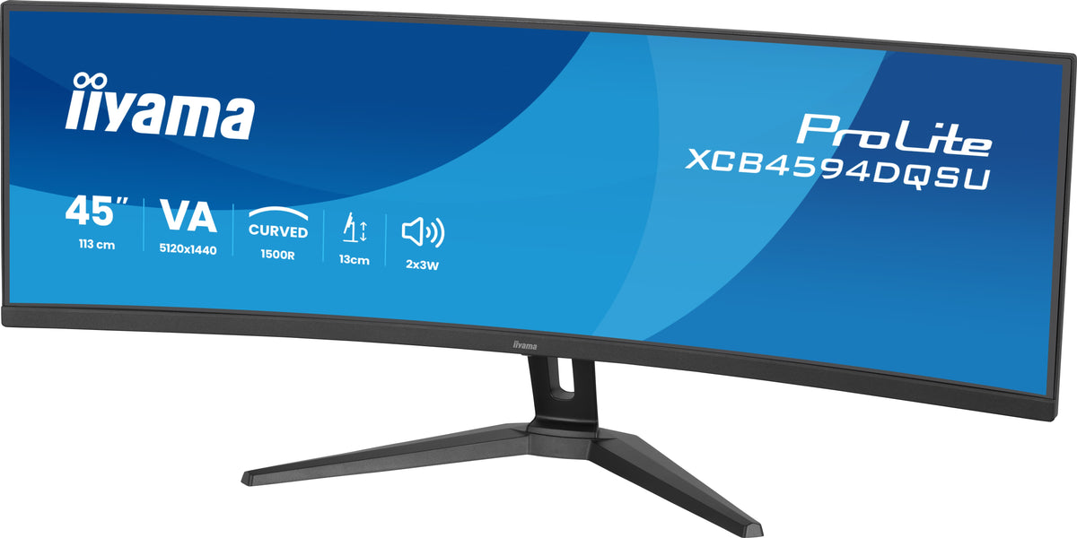 Écran incurvé IIYAMA 45" Dual Quad HD - 75 Hz