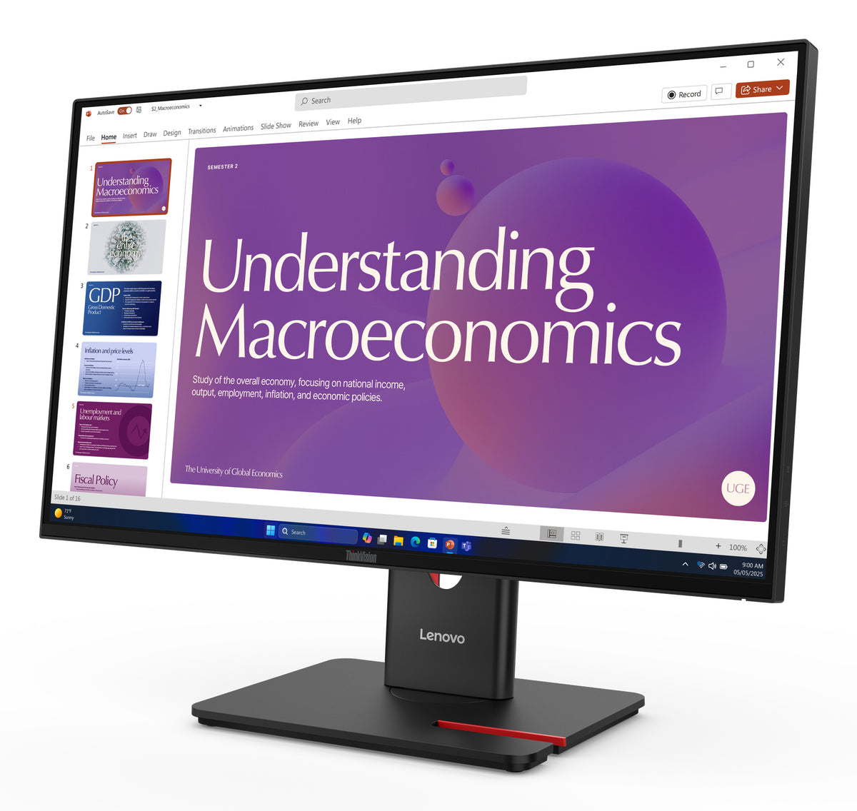Écran Lenovo ThinkVision T24d-40 24" Full HD 120Hz IPS