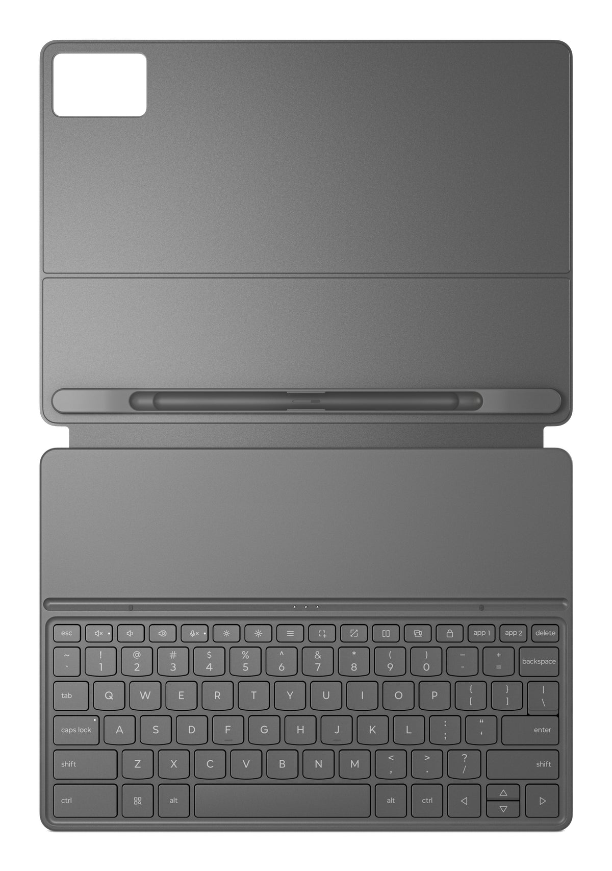 Clavier étui Lenovo gris luna POGO pin pour tablette