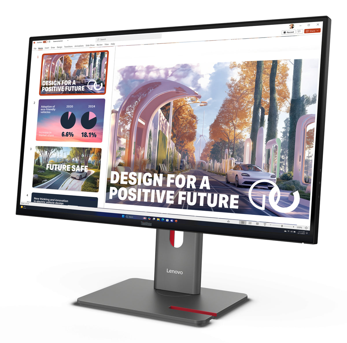 Écran LED Lenovo ThinkVision P27QD-40 27" QHD 120Hz