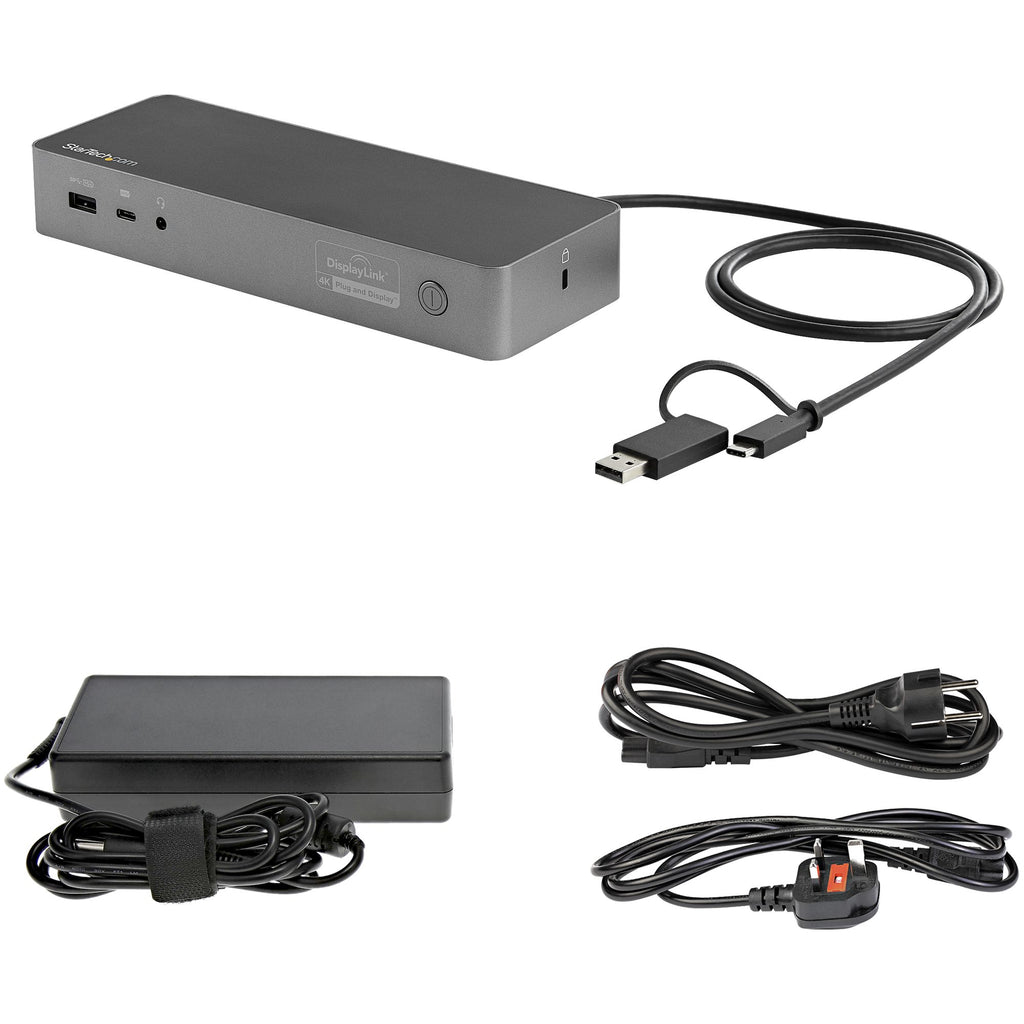 Station d'accueil USB-C 2 écrans 4K | StarTech.com PD 100W