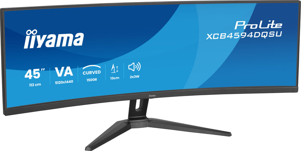 Écran incurvé IIYAMA 45" Dual Quad HD - 75 Hz