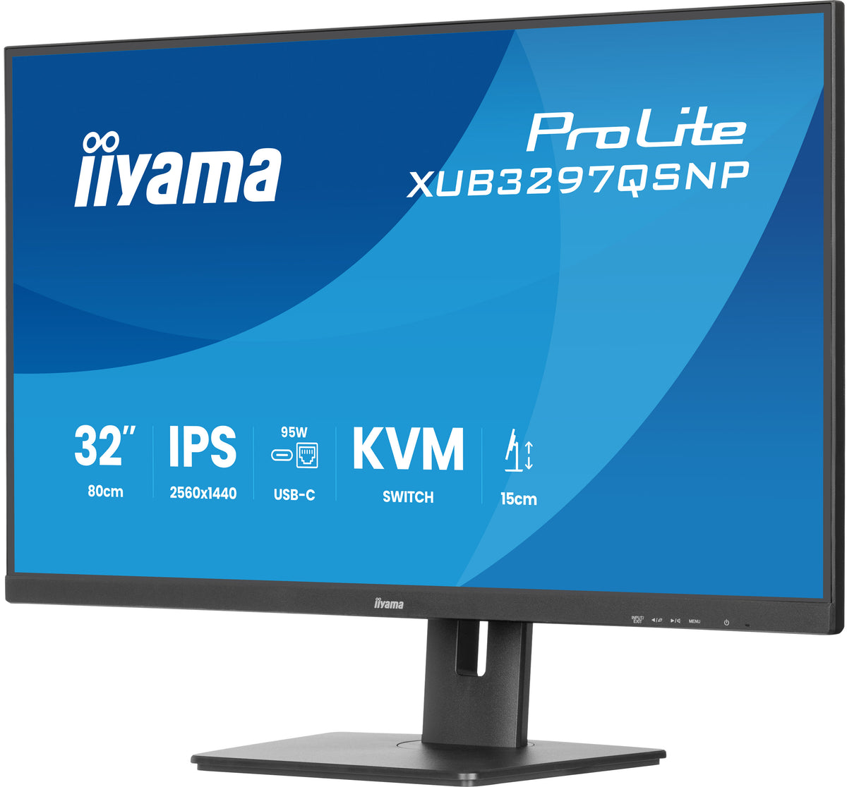 Écran LED IIYAMA 32" QHD 100Hz IPS - ProLite XUB3297QSNP-B1