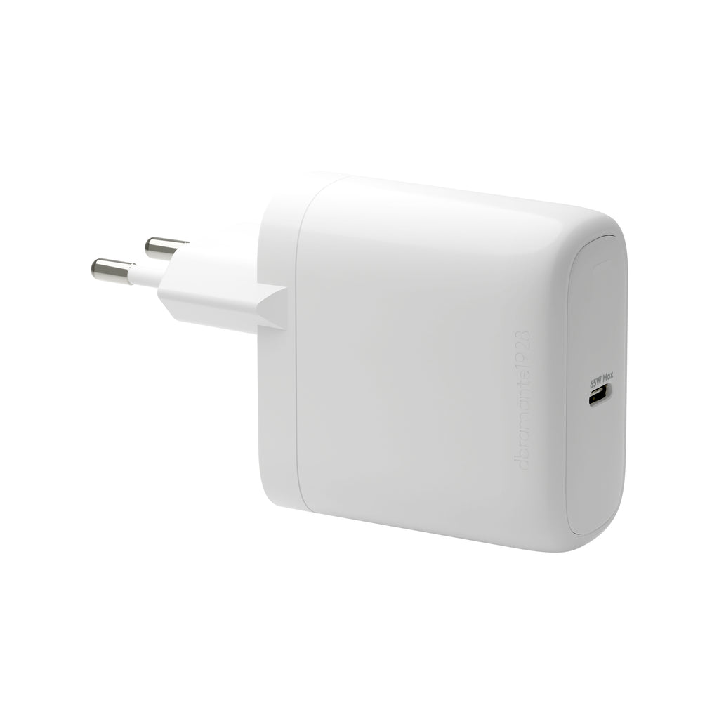 Adaptateur secteur 65W PD USB-C blanc Europe