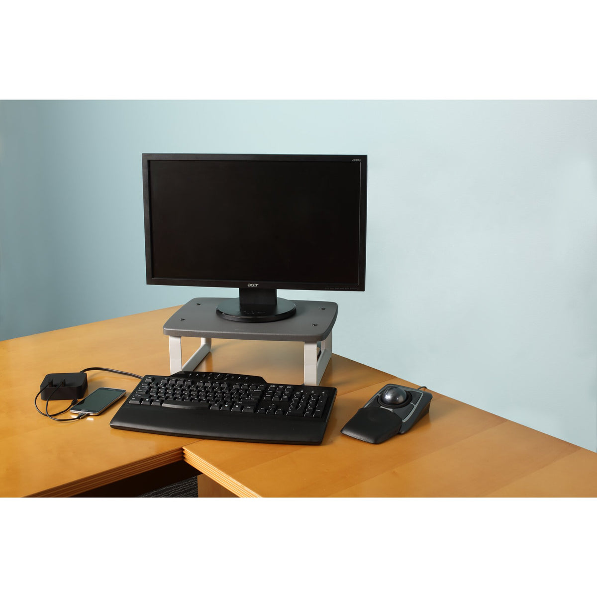 Support moniteur KENSINGTON noir - Réglable & ergonomique