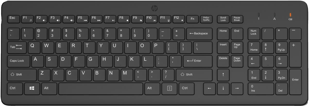 Clavier HP 225 sans fil AZERTY 2.4 GHz noir