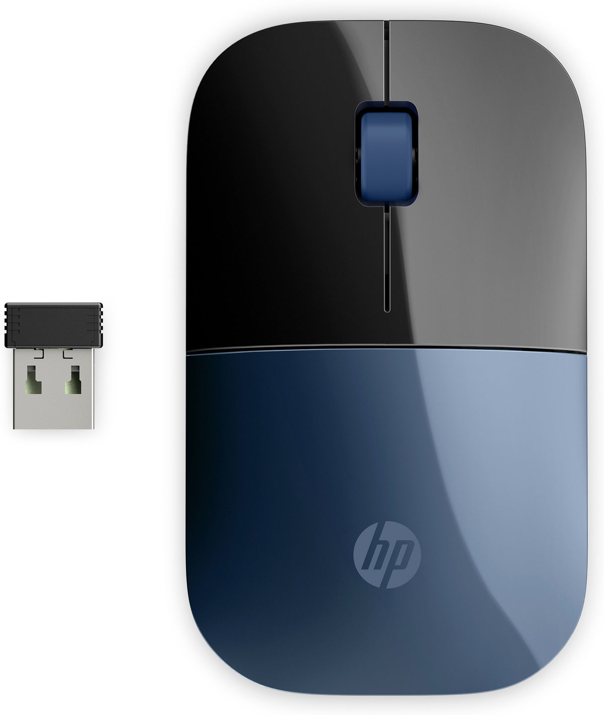 Souris sans fil HP Z3700 bleu - 2.4 GHz - 3 boutons