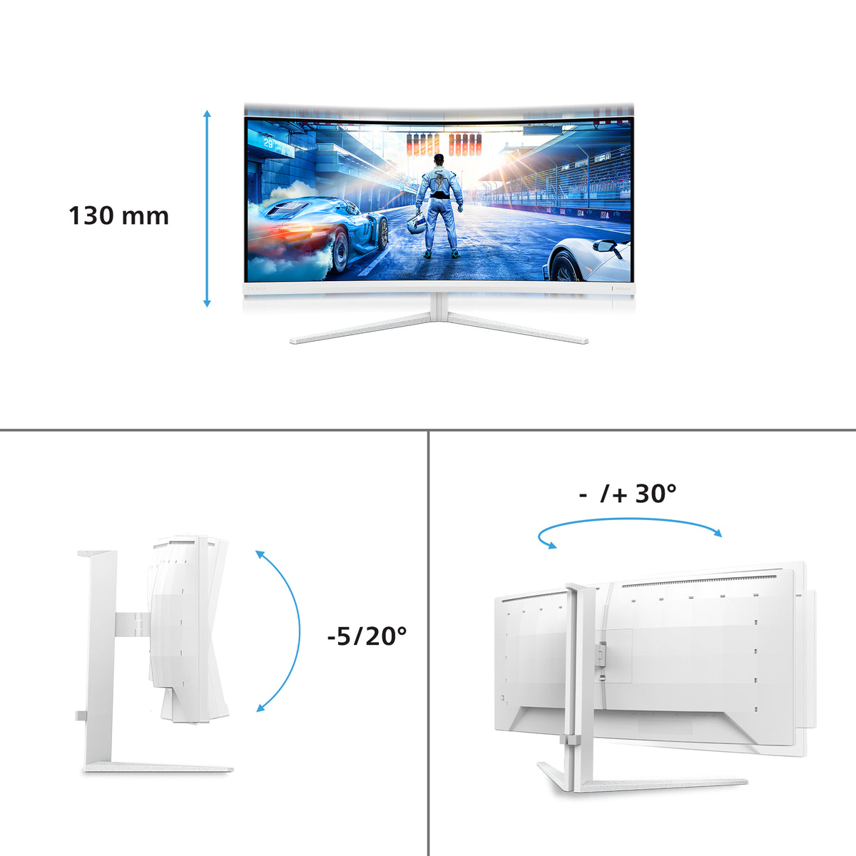 Philips Evnia 5000 34" écran gaming incurvé WQHD 180Hz HDR400