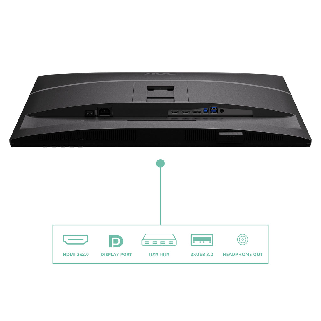 Écran AOC Q27P4U 27" QHD 120Hz IPS - Haut-parleurs