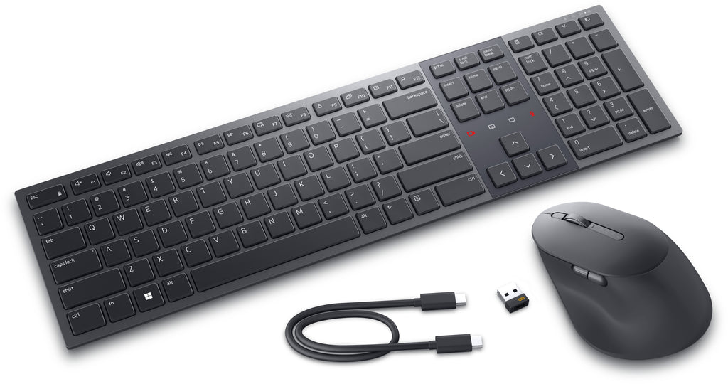 Ensemble clavier souris Dell KM900 - Sans fil - Bluetooth 5.1 - Graphite
