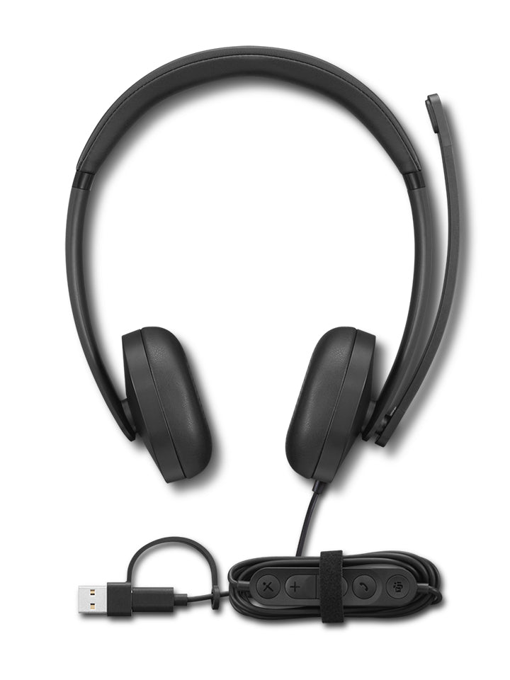 Micro-casque Lenovo 5000 USB-C - Teams - Noir