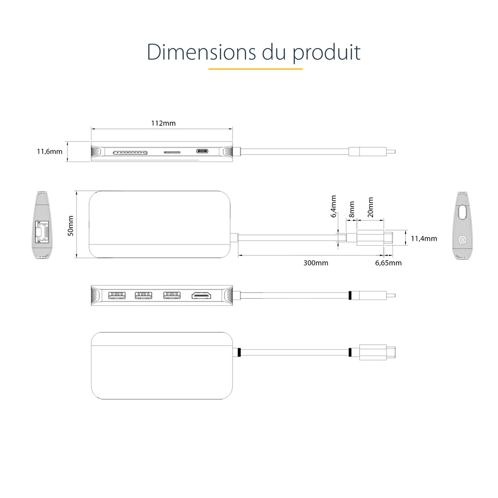 Adaptateur USB-C 4K 60Hz HDMI® StarTech