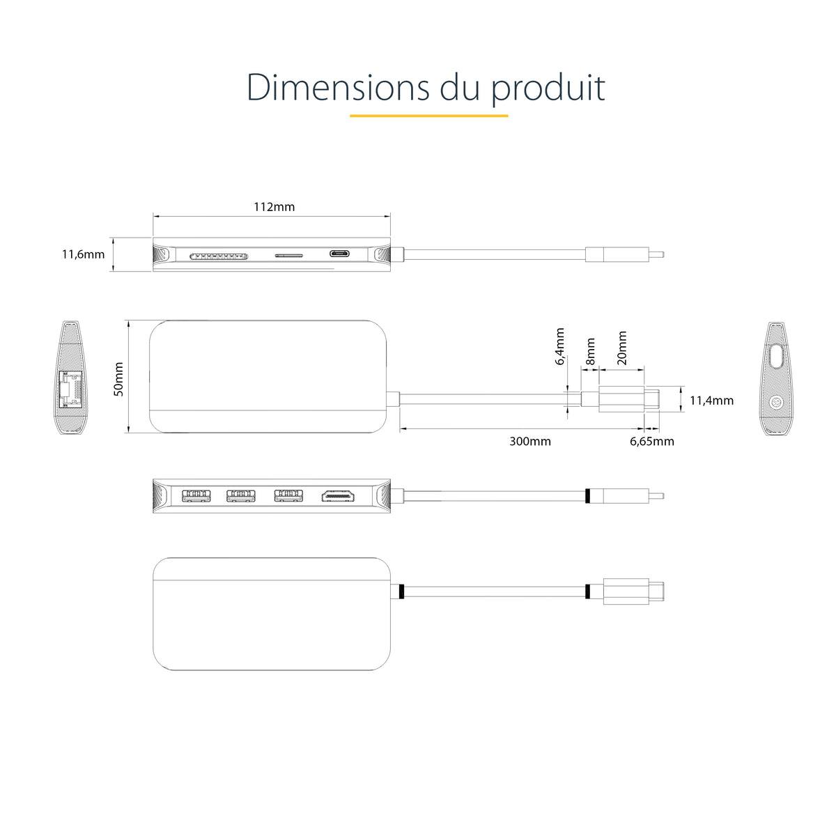 Adaptateur USB-C 4K 60Hz HDMI® StarTech