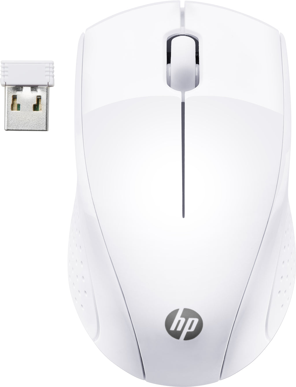 Souris sans fil HP 220 - 3 boutons - 2.4 GHz - blanc neige