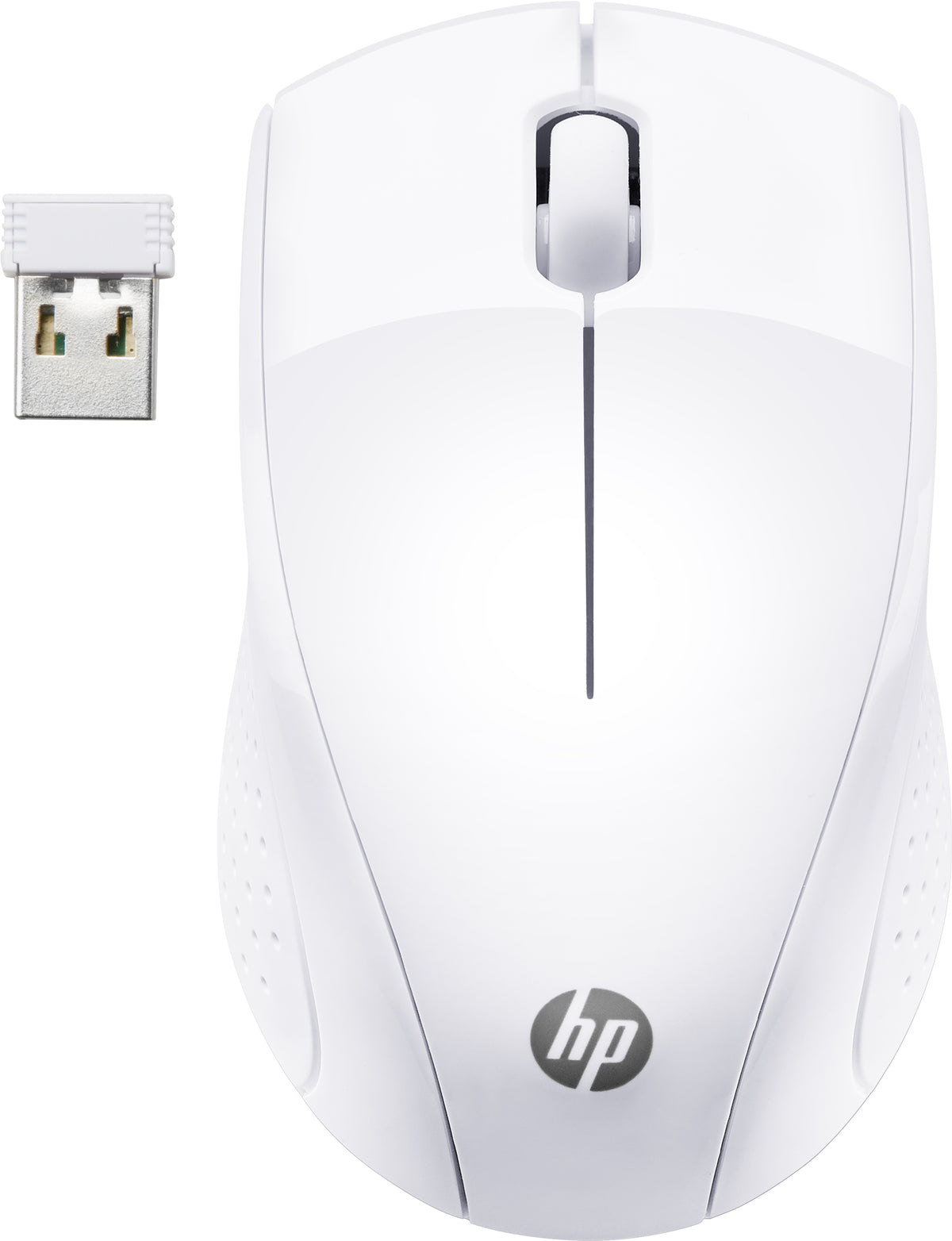 Souris sans fil HP 220 - 3 boutons - 2.4 GHz - blanc neige