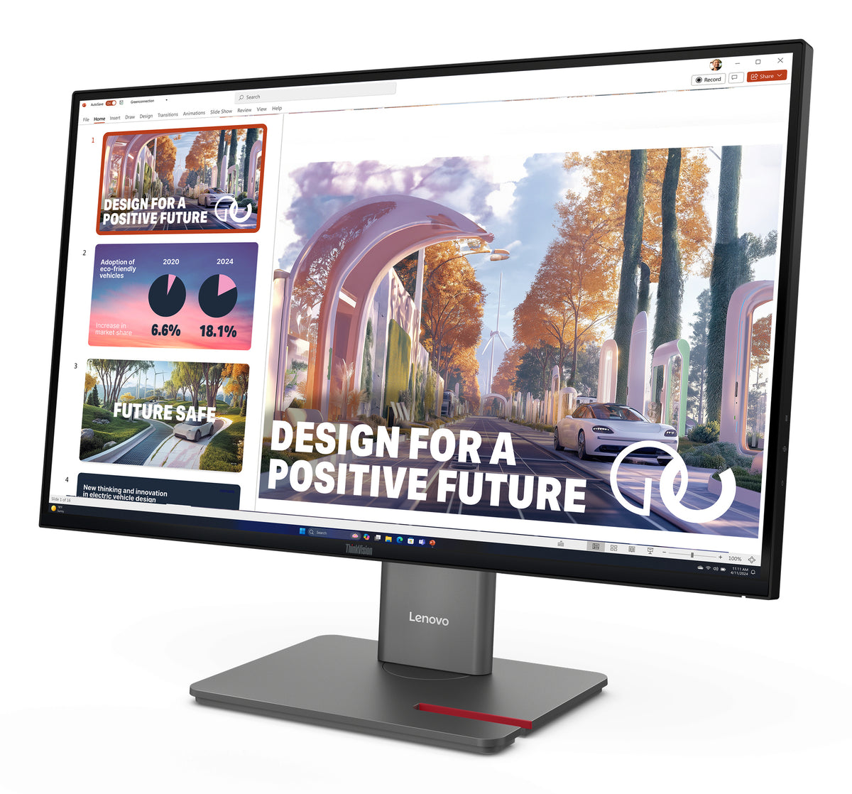 Écran LED Lenovo ThinkVision P27QD-40 27" QHD 120Hz