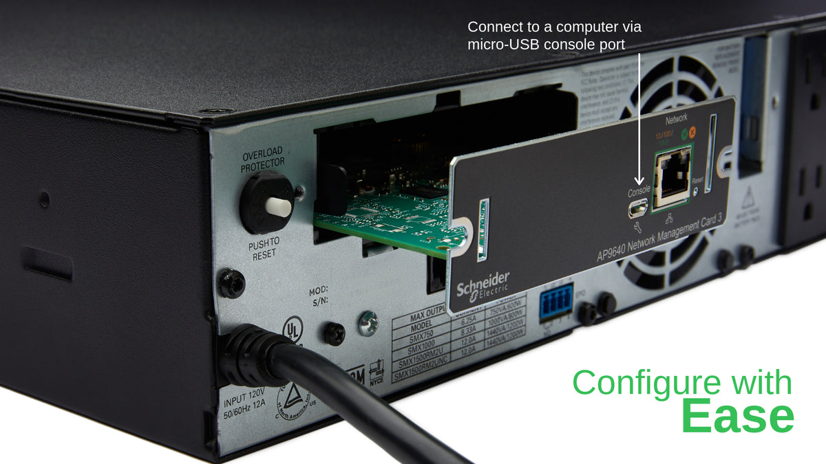 Carte supervision distante APC 1GbE - Compatible SMTL3000RM2UC