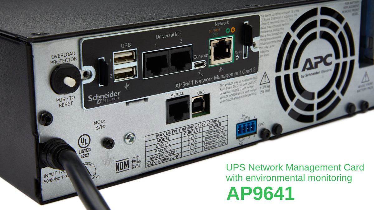 Carte supervision APC 3 1GbE pour Smart-UPS SRT 1500VA