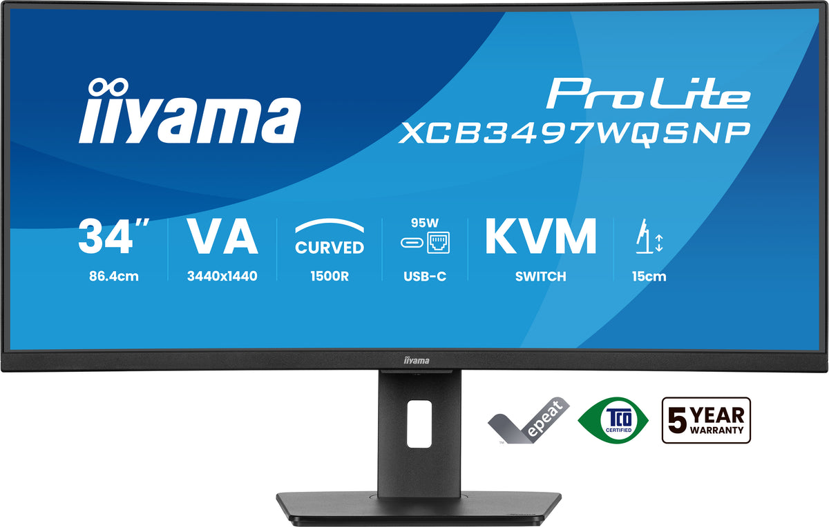 Écran incurvé IIYAMA 34" UWQHD 120Hz - Gaming & Productivité
