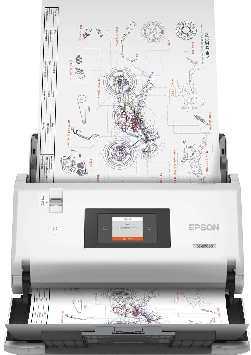 Epson WorkForce DS-30000 Scanner A3 70 ppm - Achat Pro