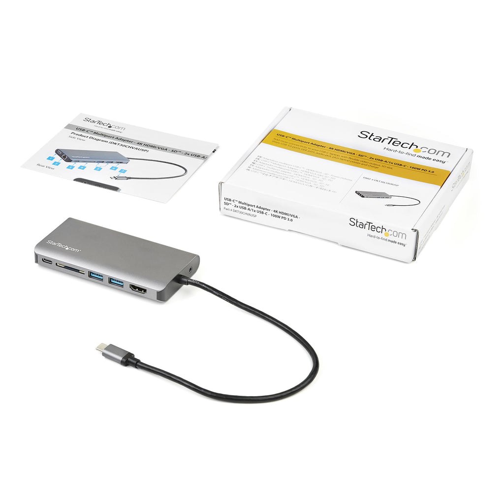 Câble USB-C vers HDMI/VGA 4K 100W - StarTech.com