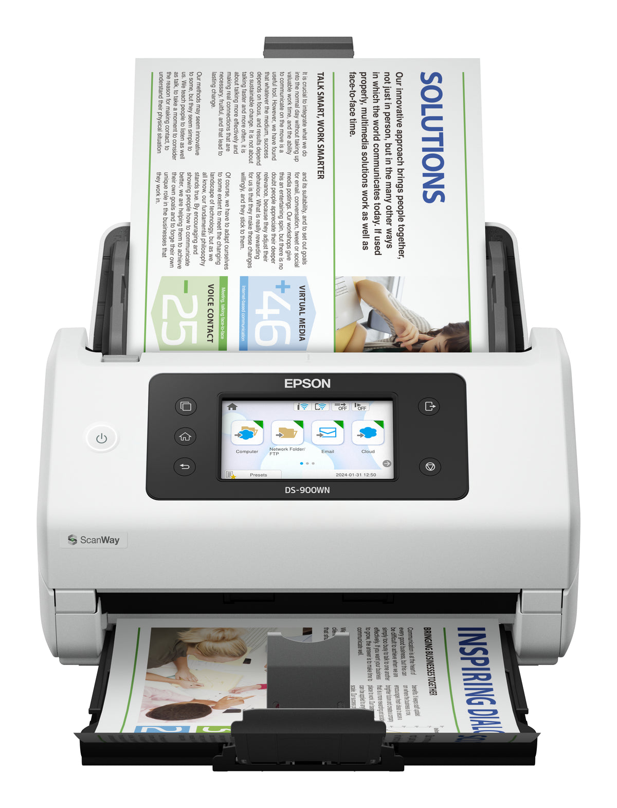 Scanner Epson DS-900WN - 70 ppm - Wi-Fi - A4/Legal
