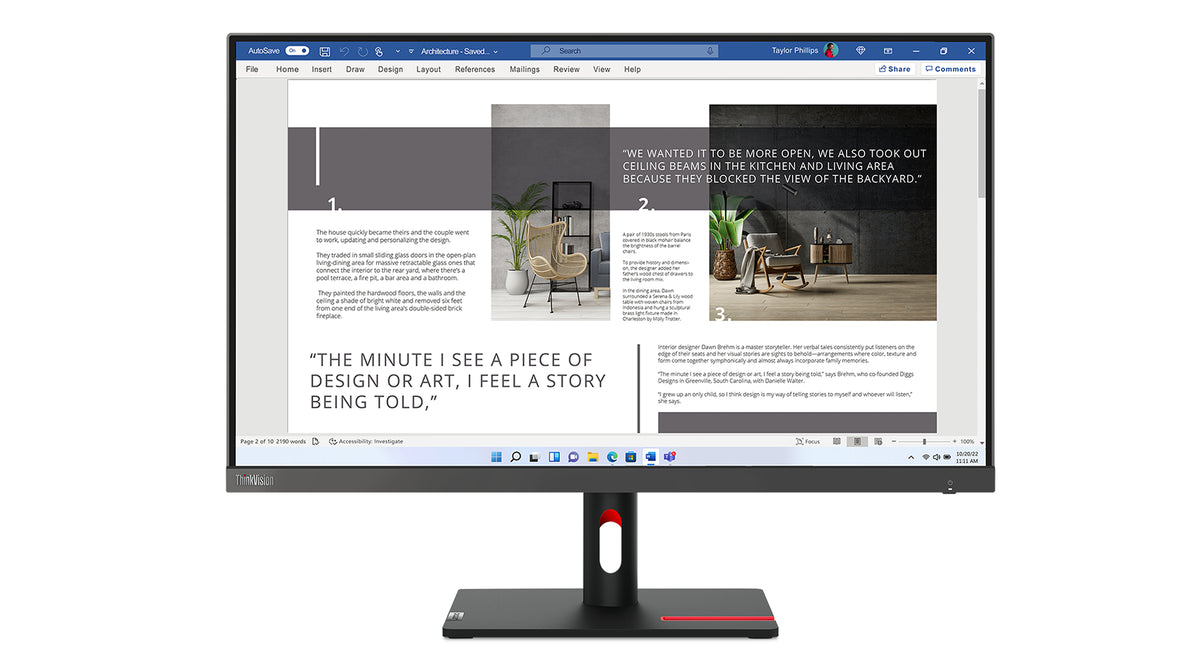 Lenovo ThinkVision S27i-30 27" Full HD 100Hz Écran LED