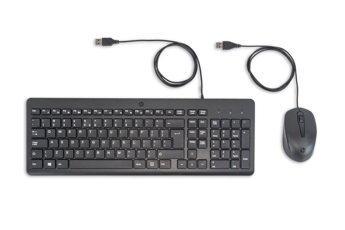Ensemble clavier souris HP noir USB QWERTY anglais