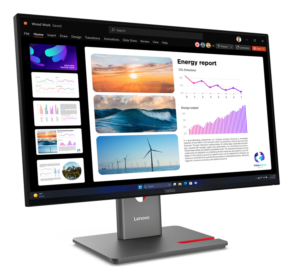 Écran LED Lenovo ThinkVision P24Q-40 24" QHD 120Hz