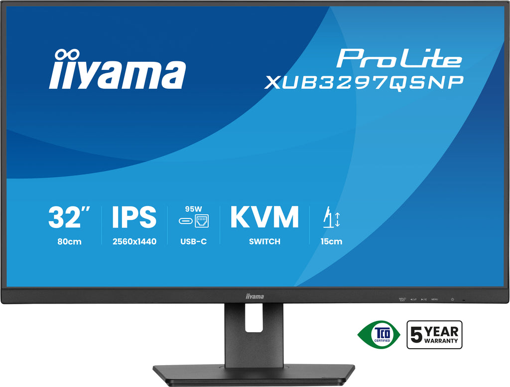 Écran LED IIYAMA 32" QHD 100Hz IPS - ProLite XUB3297QSNP-B1