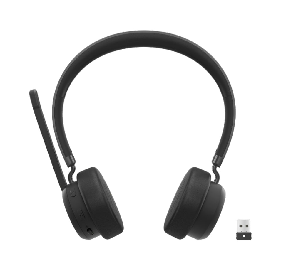 Micro-casque Lenovo Bluetooth certifié Teams - Noir