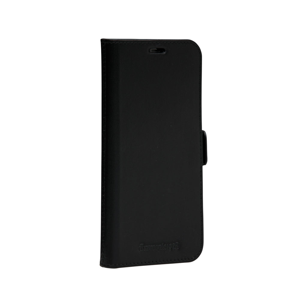 Étui iPhone 12/12 Pro en cuir pleine fleur noir | DBRAMANTE1928